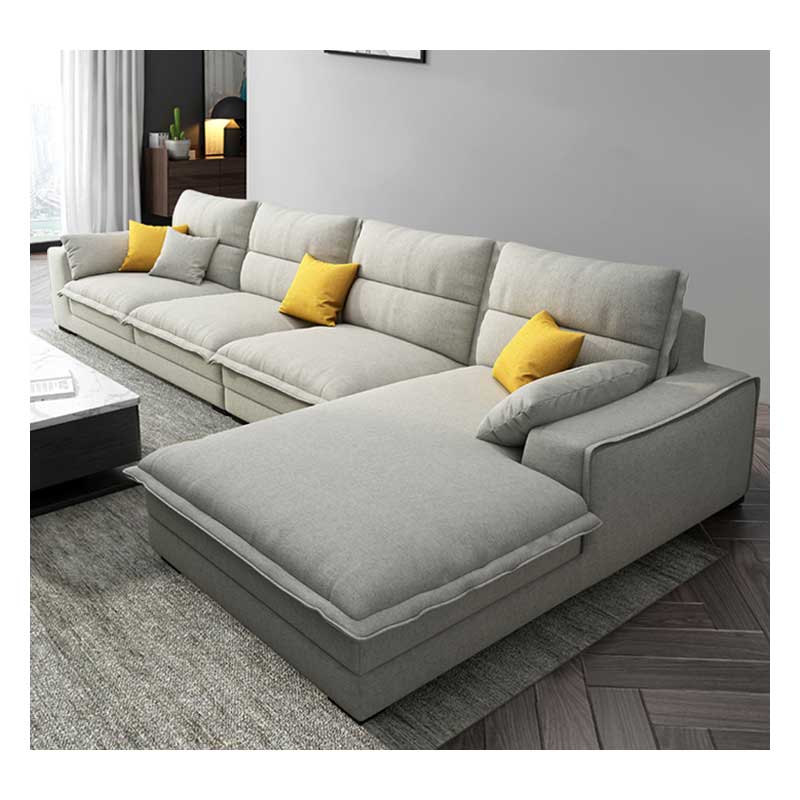 Living Room Nordic Modern Style Furniture Sets Design Fabric Corner Sofa Lounge Sectional Fabric L S
