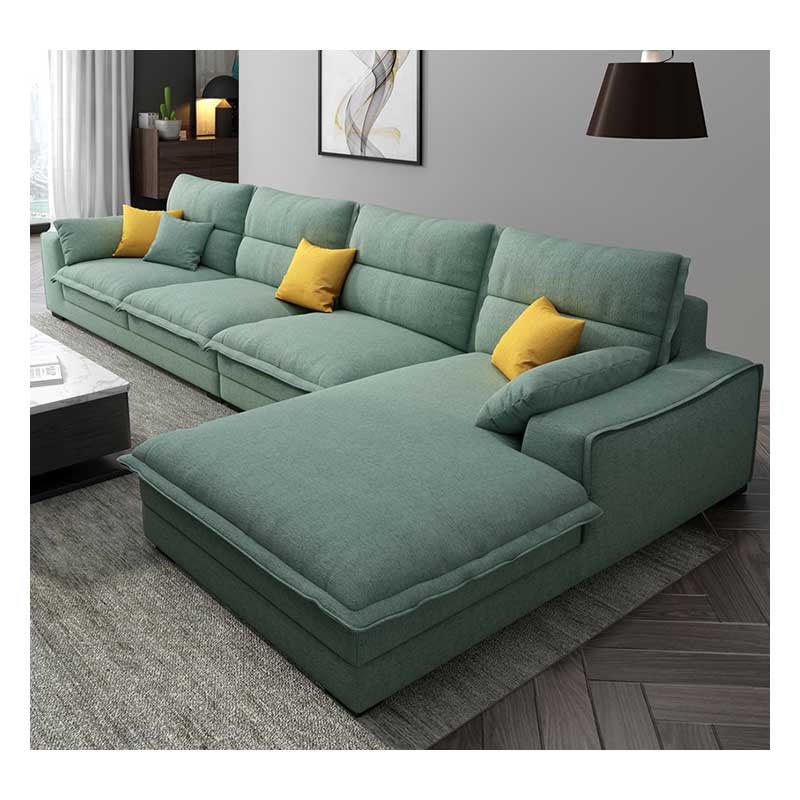 Living Room Nordic Modern Style Furniture Sets Design Fabric Corner Sofa Lounge Sectional Fabric L S