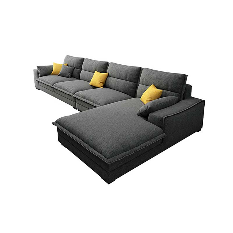 Living Room Nordic Modern Style Furniture Sets Design Fabric Corner Sofa Lounge Sectional Fabric L S
