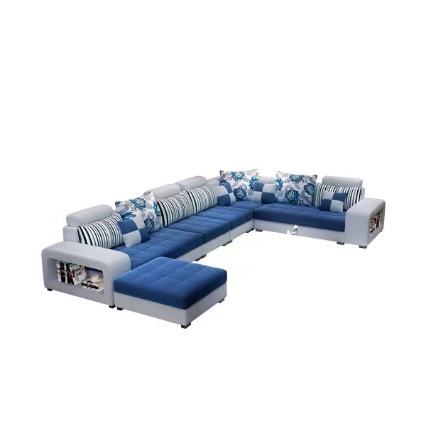 Wholesale Modern and economic living room furniture 5 6 7 8 seats fabric sofa for big house living r