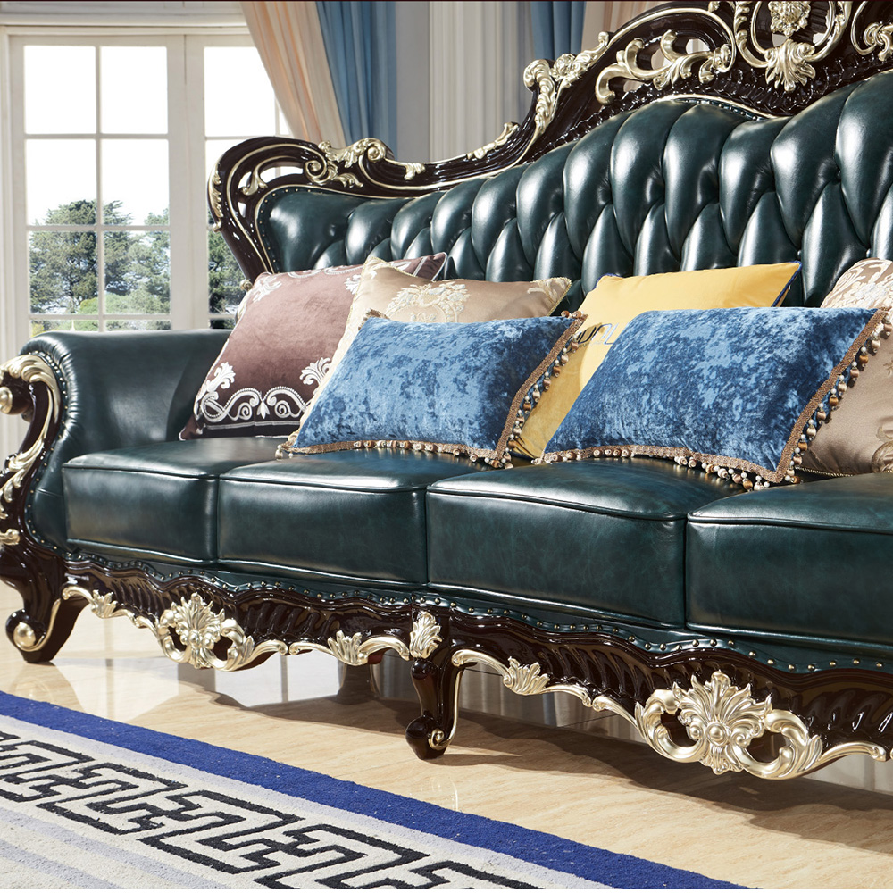 Modern Home Furniture Couches Upholstered Fabric Living Room Antique Sofa