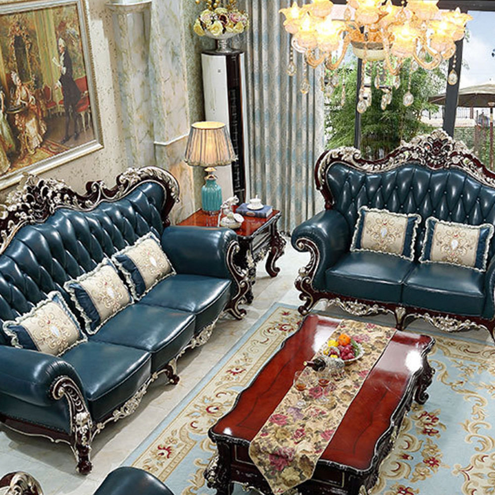 Modern Home Furniture Couches Upholstered Fabric Living Room Antique Sofa