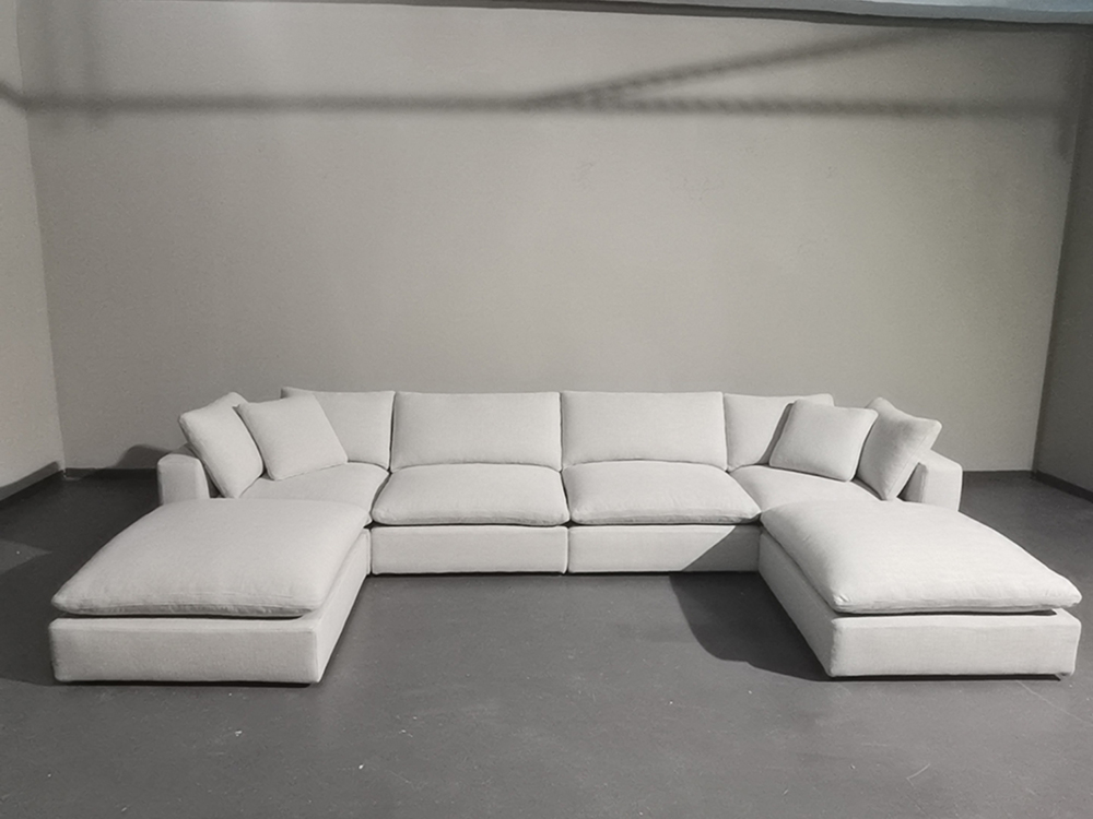 Home Furniture Modern Fabric Sectional Sofa L Shaped Corner Couches Living Room Couch Furniture