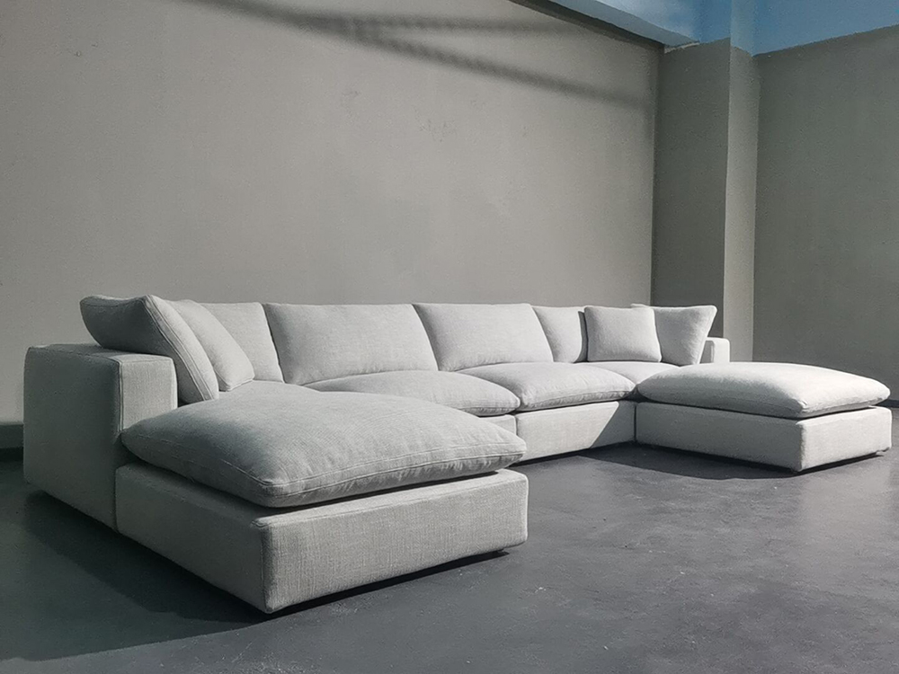 Home Furniture Modern Fabric Sectional Sofa L Shaped Corner Couches Living Room Couch Furniture