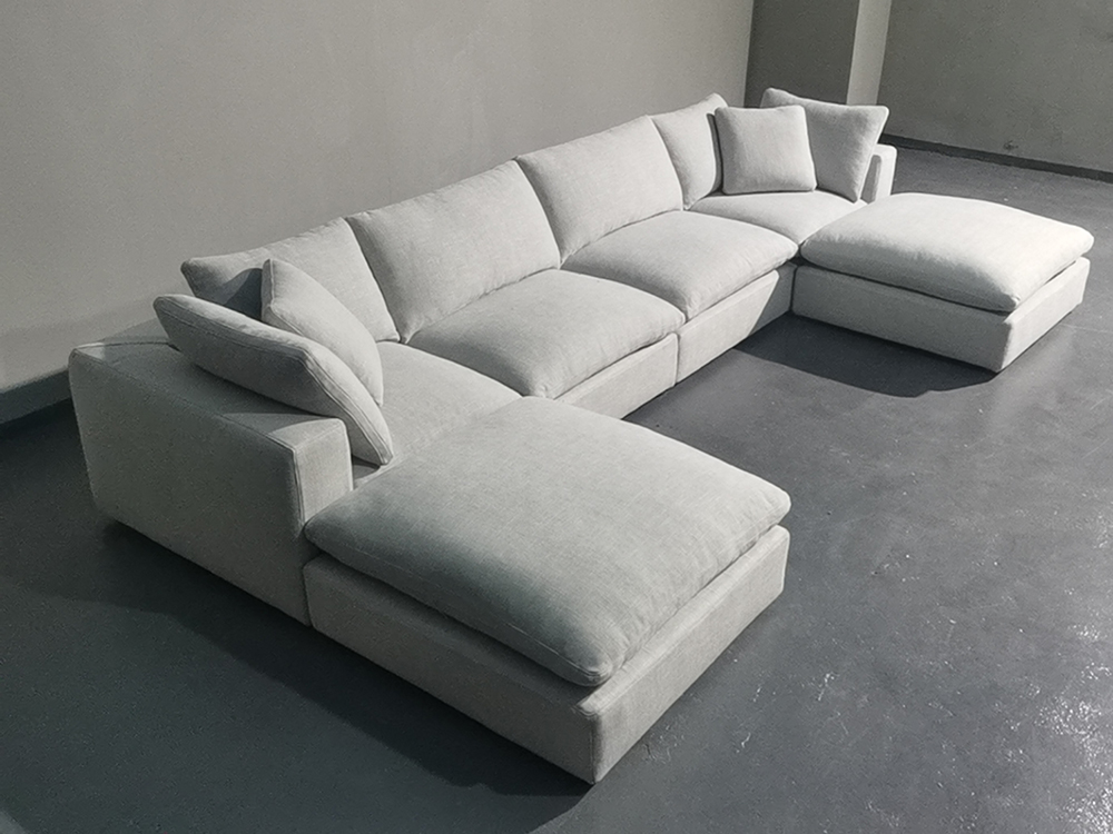 Home Furniture Modern Fabric Sectional Sofa L Shaped Corner Couches Living Room Couch Furniture