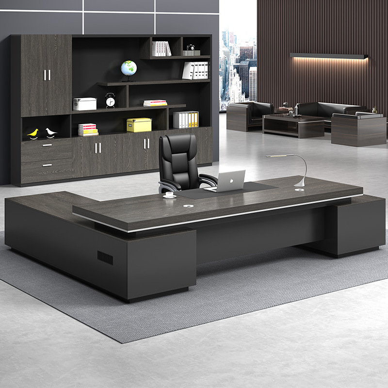 LBZ57 Shape Office Desk Table ModernManager CEO Boss luxuryexecutive office furniture l desk executi