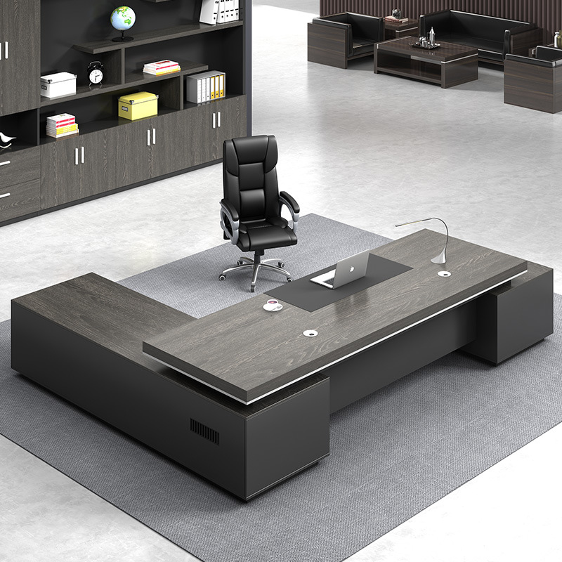 LBZ57 Shape Office Desk Table ModernManager CEO Boss luxuryexecutive office furniture l desk executi