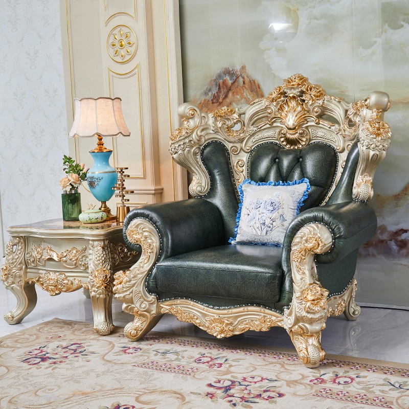 Foshan factory EUROPEAN antique style living room sofas top quality sofa set furniture living room f