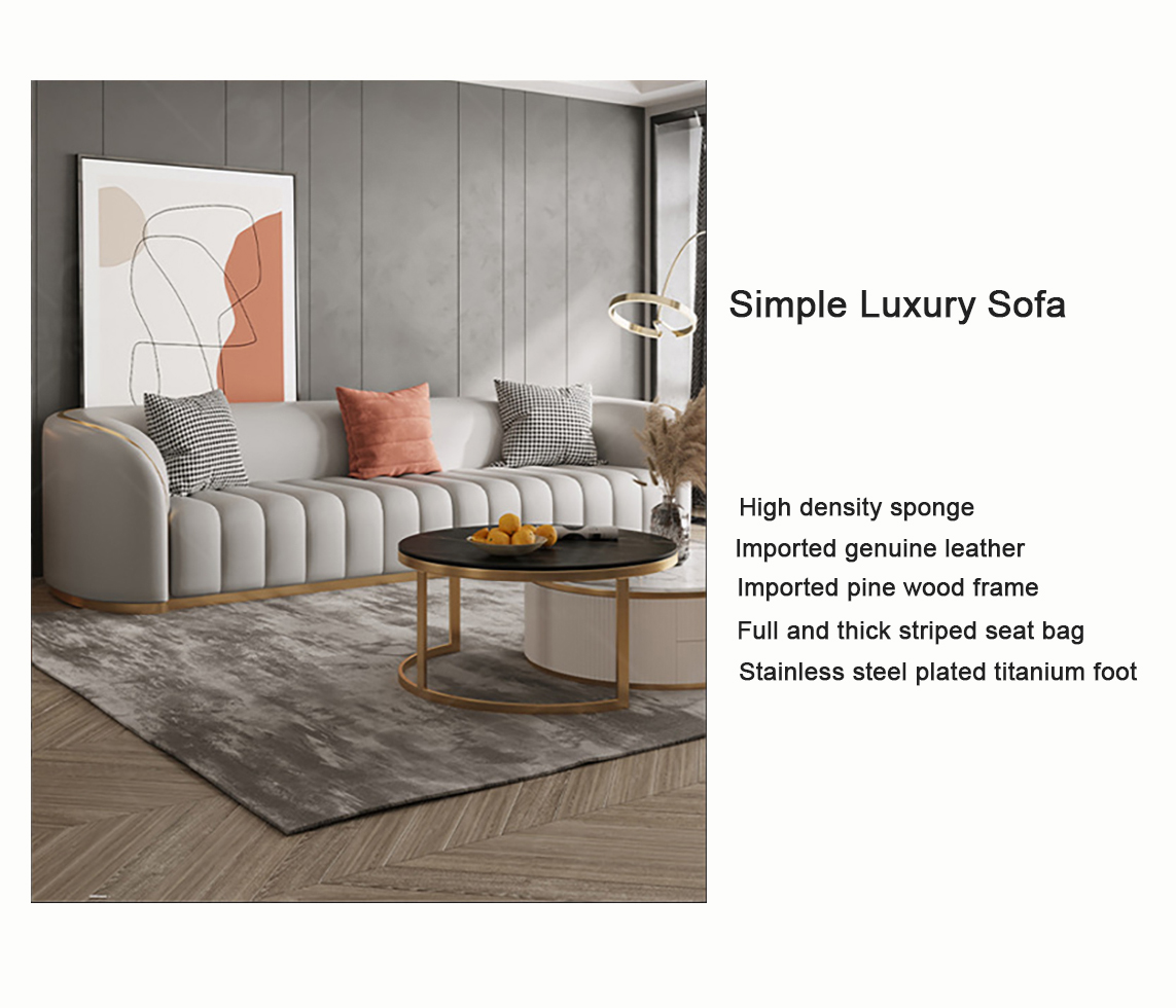 Modern Divan Live Leather Sofa Set Home Furniture Living Room Couch Made In Italy