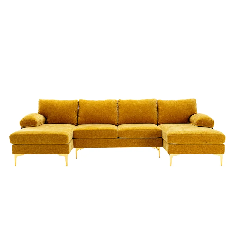 sitting room furniture living room nordic U-linen sofa set furniture modern