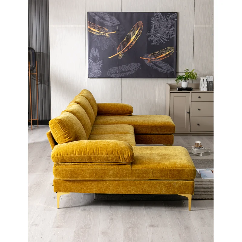 sitting room furniture living room nordic U-linen sofa set furniture modern