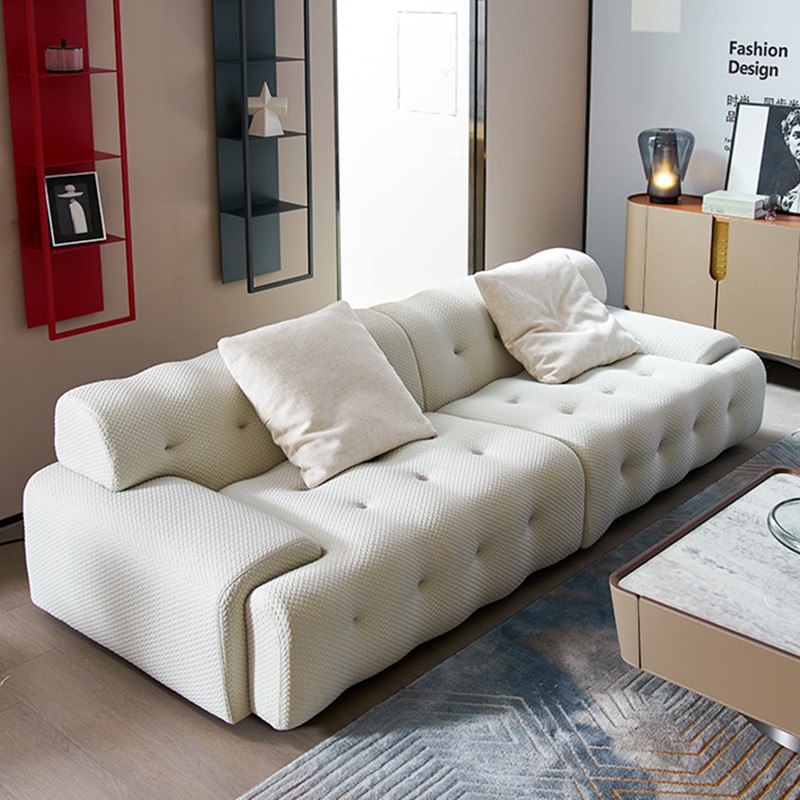 Hot Sell Design Luxury Living Room Green Sofas Modern Velvet Fabric Button Sofa Furniture
