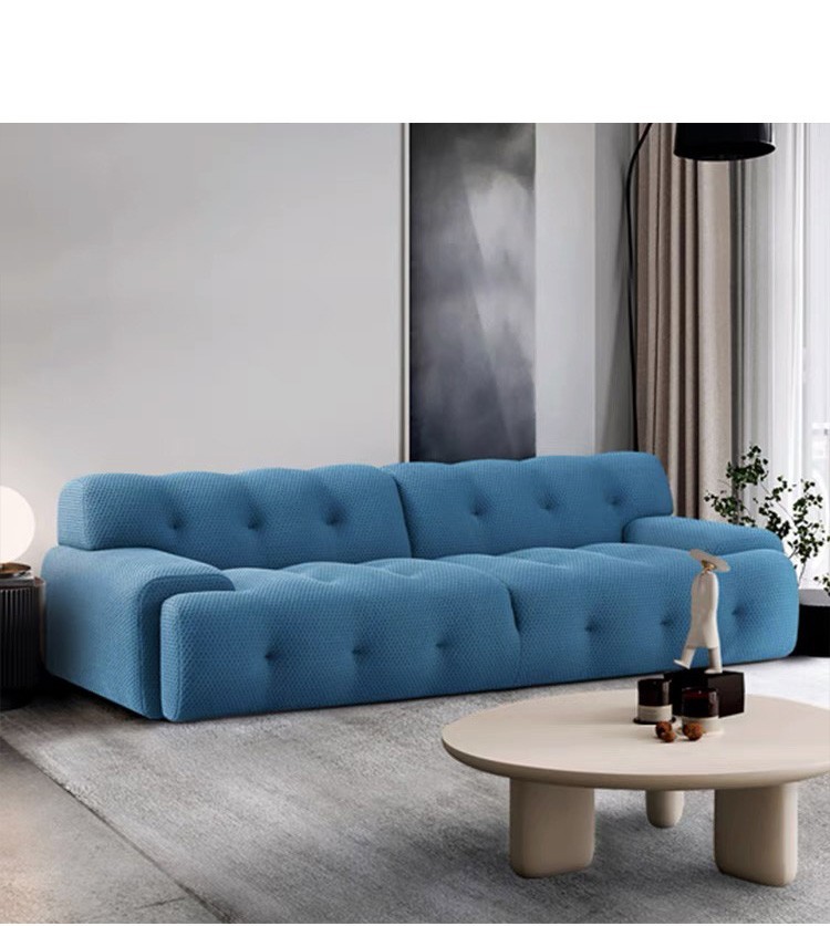 Hot Sell Design Luxury Living Room Green Sofas Modern Velvet Fabric Button Sofa Furniture