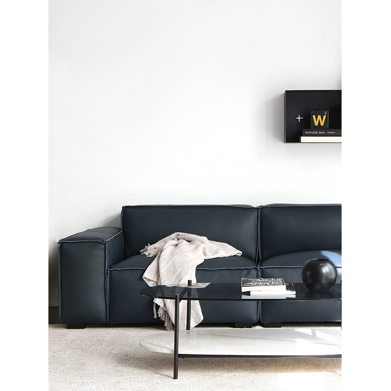 Modern Home Furniture Leather Sectional Sofa Set Furniture Fabric Black Living Room Sofas For Hotel
