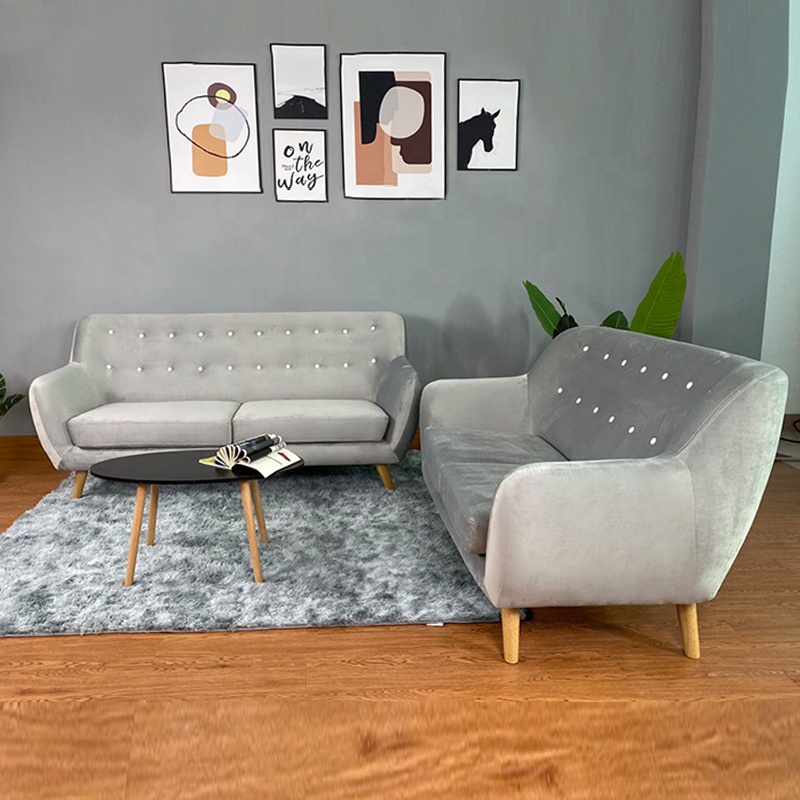 Home Furniture Living Room Sofa Set Modern Sectional Sofa Legs Fabric Sofas Wooden European 3+2+1 Li
