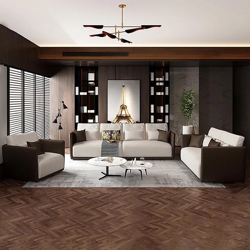 Modern Italian Leather sofa design metal corner lounges and sofas nordic Living room furniture