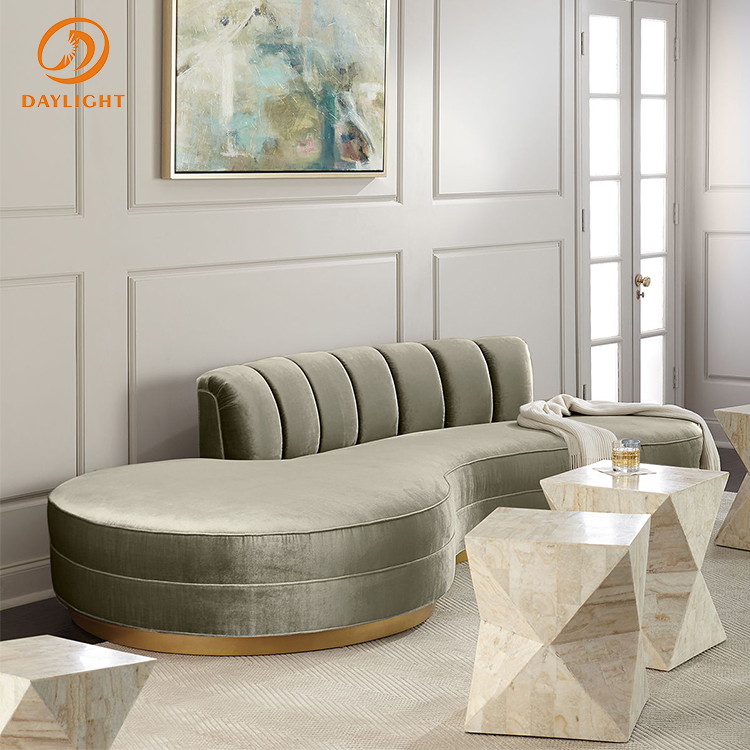 factory custom luxury ottman style arabic velvet u shaped blue sofas set modern arabian majlis furni