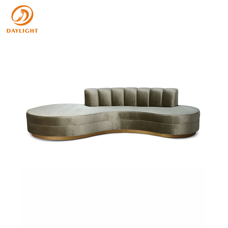 factory custom luxury ottman style arabic velvet u shaped blue sofas set modern arabian majlis furni