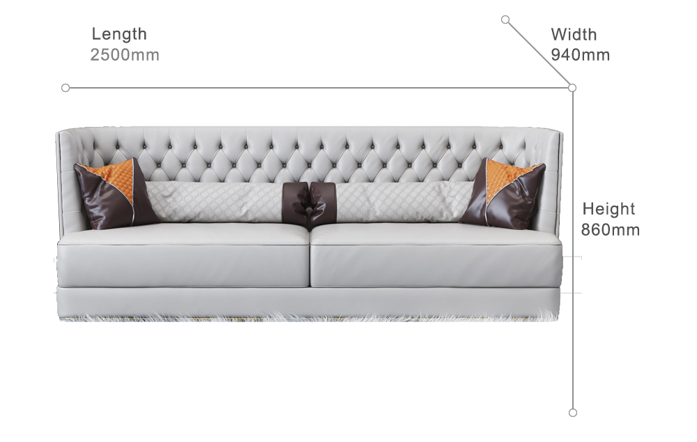 Cheap Price Genuine Leather Sofa Set Living Room Home Furniture