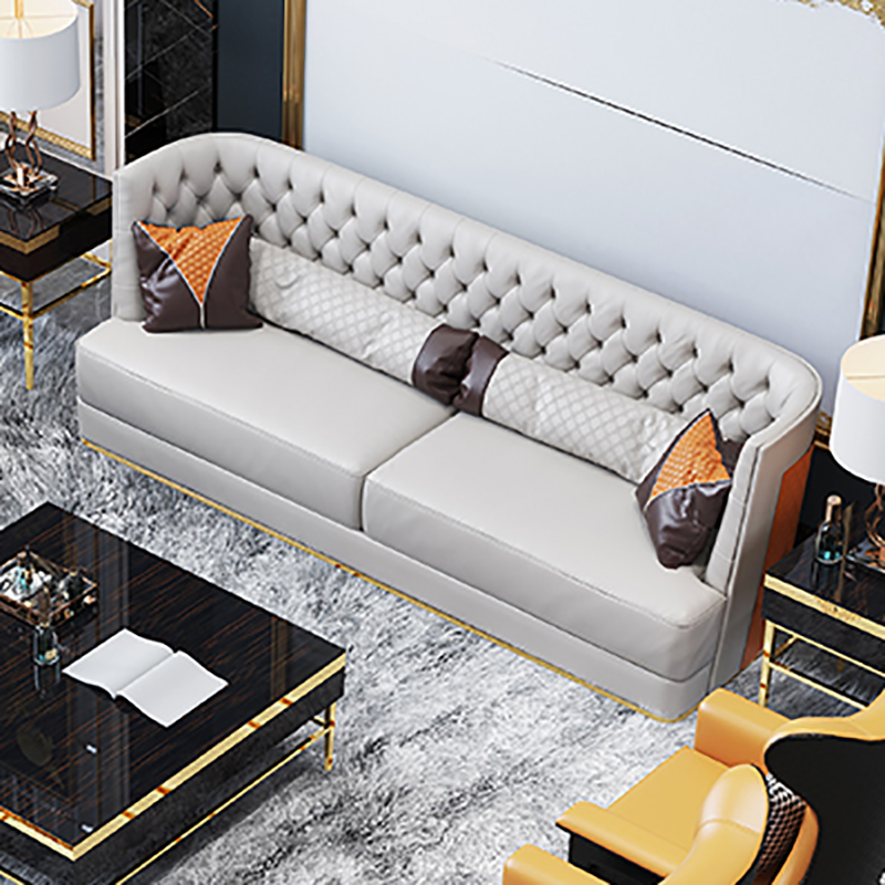 Cheap Price Genuine Leather Sofa Set Living Room Home Furniture