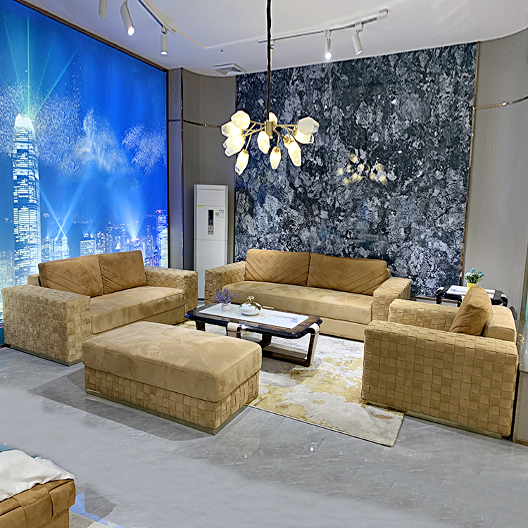 Luxury Sofa Sets Fabric Sectionals Long Couch Comfortable Lounge Set Living Room Modern Home Furnitu