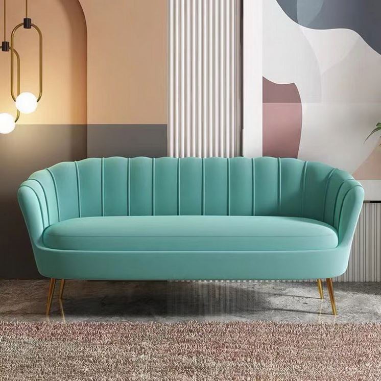 wholesale  pink velvet chair  wooden frame relaxing living room velvet antique chair sofa set furnit