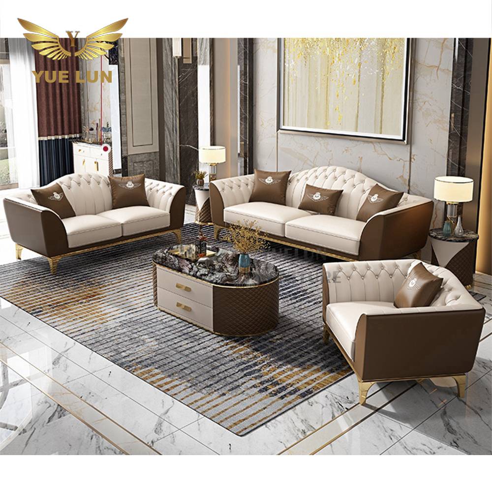Modern leather sofa set L shape corner sofas, sectionals good quality living room sofas home furnitu