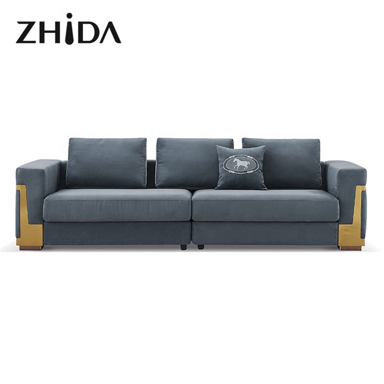 Foshan fashion design European luxury villa living room sofa set home furniture