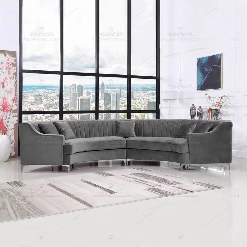 Delivery within 2 days factory modern cheap white fabric sectionals sofas living room furniture