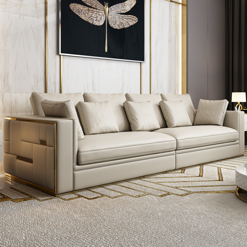 good quality Luxury leather sofa set living room furniture cheap living room sofas sleeper home furn