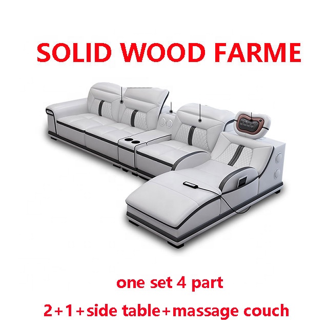 Factory modern On Sales Fancy New Model 7 Seater couch Leather Sofa Living Room Furniture U shaped h