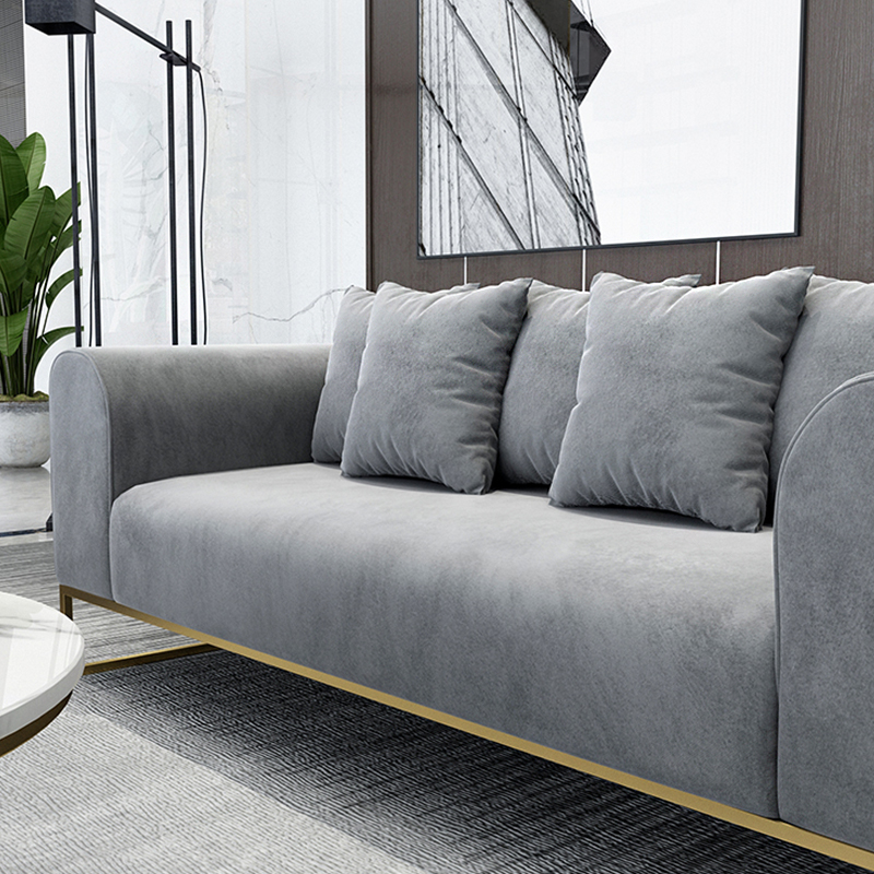 Latest Design Home Furniture Modern Design Couch Set Living Room Fabric Metal Frame Sofa Muebles de 