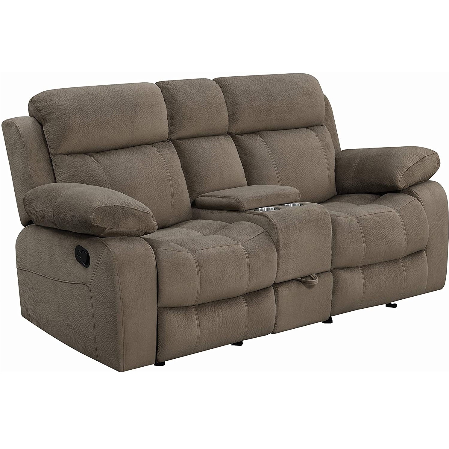 Geeksofa 3+2+1 Seater Manual Fabric Loveseat Motion Recliner Sofa Set Reclinable For Living Room Fur