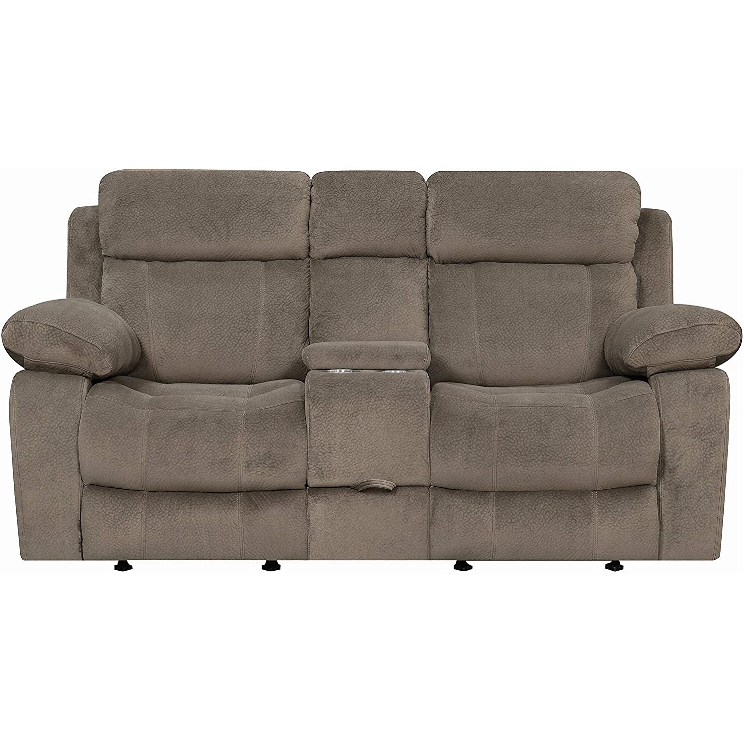 Geeksofa 3+2+1 Seater Manual Fabric Loveseat Motion Recliner Sofa Set Reclinable For Living Room Fur