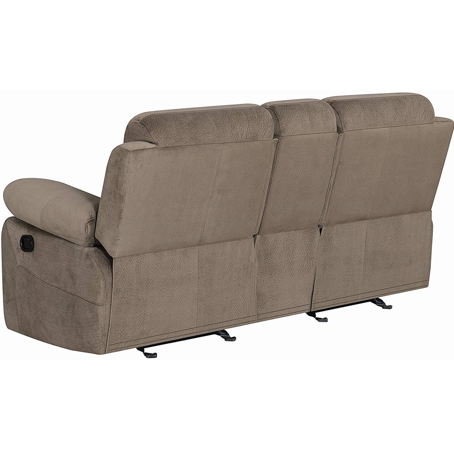 Geeksofa 3+2+1 Seater Manual Fabric Loveseat Motion Recliner Sofa Set Reclinable For Living Room Fur