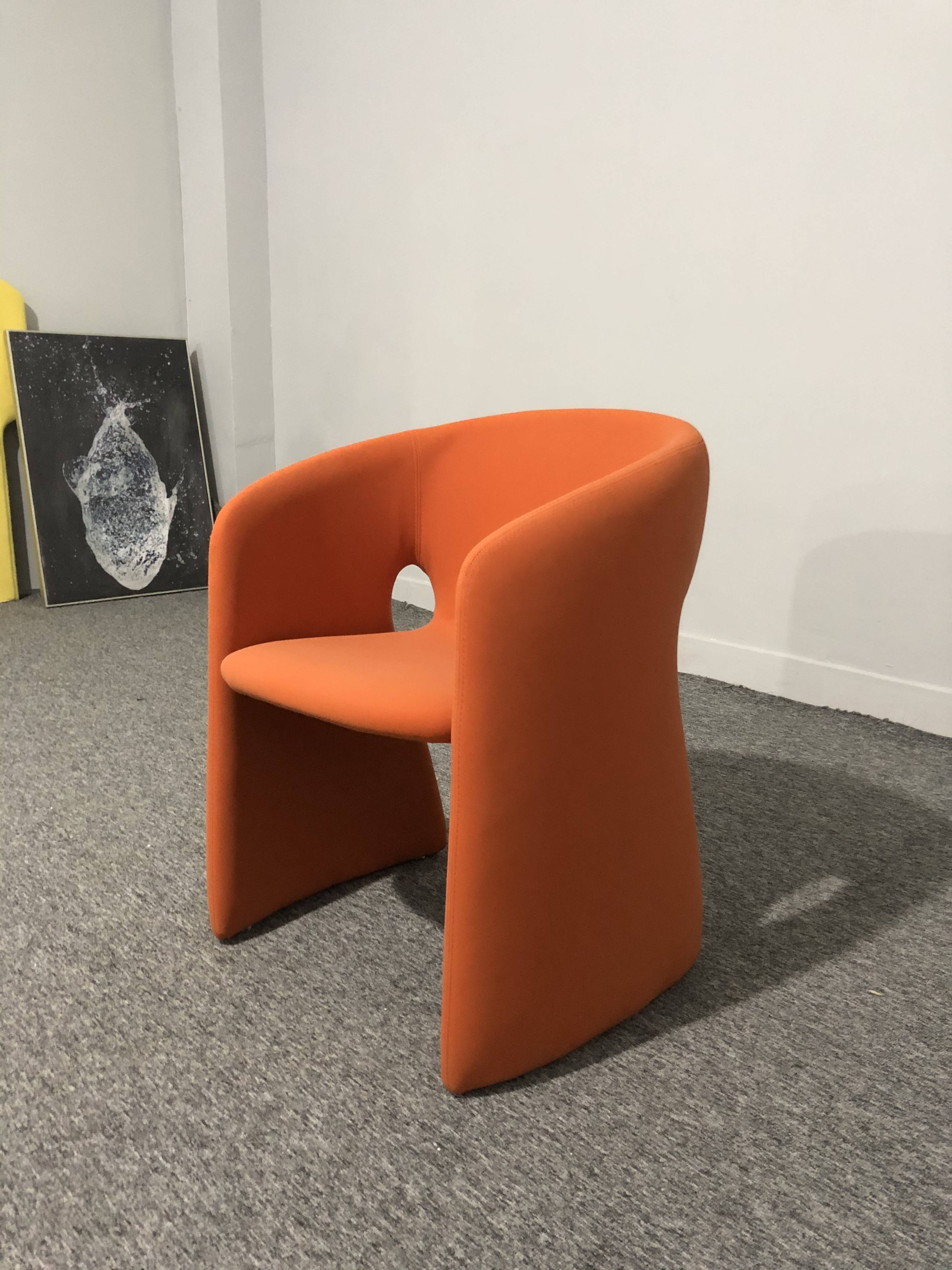 Runxi modern Upholstered Fiberglass nordic celeste armchair lounge leisure living room chair dining 