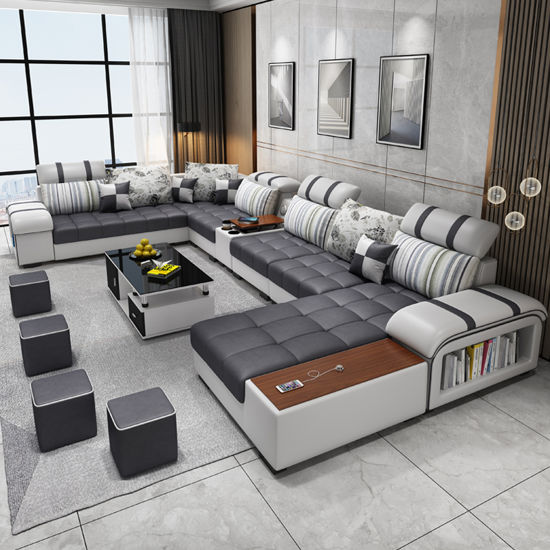 Customizable Furniture Factory Provided Living Room Sofas/Fabric Sofa Bed Royal Sofa set 7 seater li