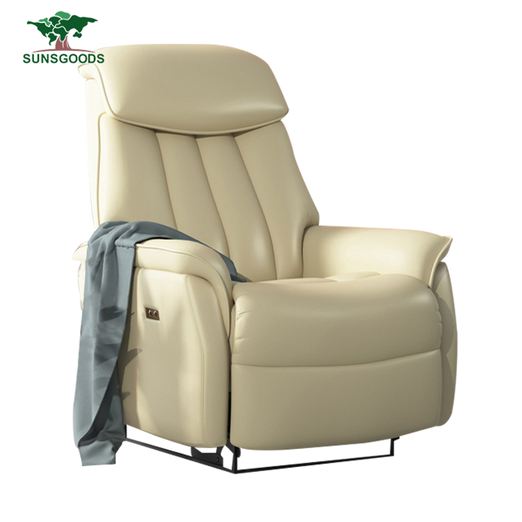 Wholesale single seat leisure leather chesterfield armchair recliner chair