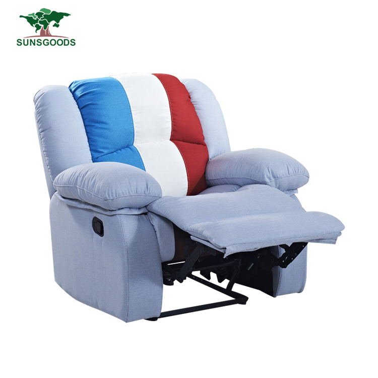 Wholesale single seat leisure leather chesterfield armchair recliner chair