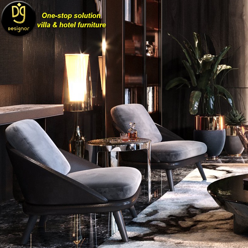 DG Luxury house furniture modern divanI genuine leather family room sofa set design living room furn