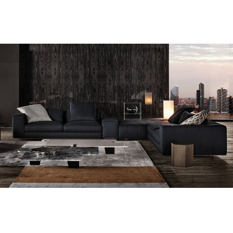 italian style sofa set living room furniture L Shape leather Sofa Piano creative Living Room Section