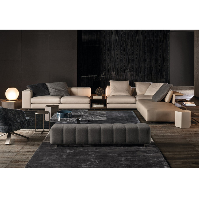 italian style sofa set living room furniture L Shape leather Sofa Piano creative Living Room Section
