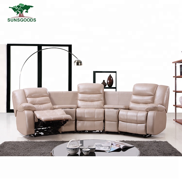 Custom Multicolor Powered Home Theater Sofa, Modern Home Theater Seating Lazy Boy
