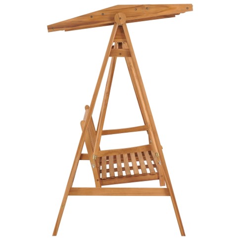 Patio Garden Outdoor Bali Teak Wood Carved Swing Patio Bench Chair Furniture made in Vietnam 2022