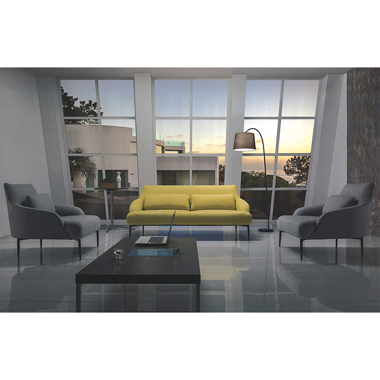 gray sectional leather office sofa waiting room sofa furniture