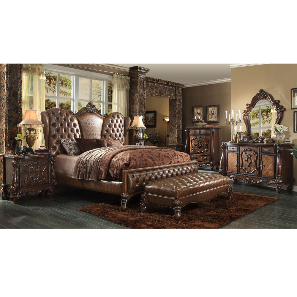 Popular Antique Design Bedroom Furniture Latest King Size Bed for Home Use