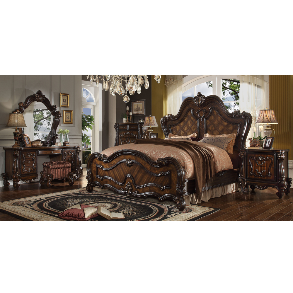 Popular Antique Design Bedroom Furniture Latest King Size Bed for Home Use