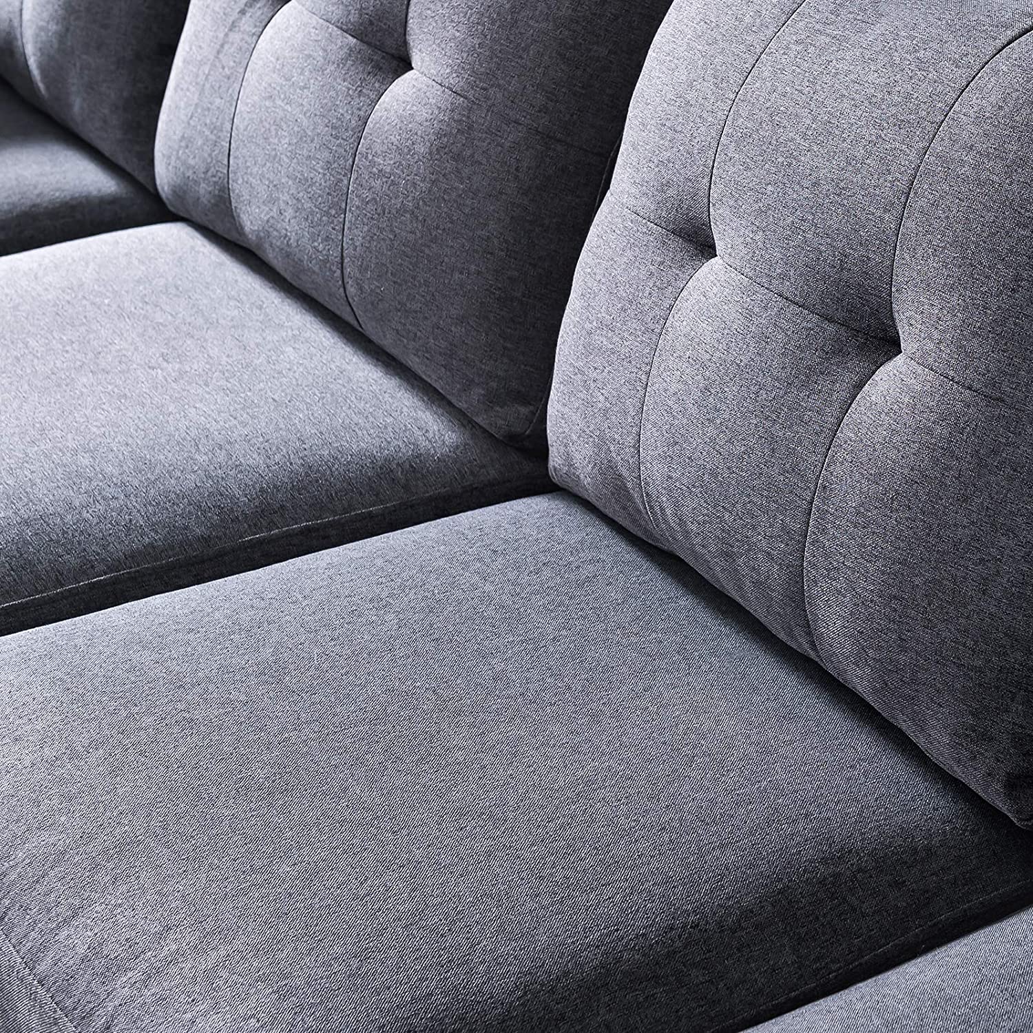 American Style home furniture fabric solid wood frame living room sofa sectional l shape capacity st