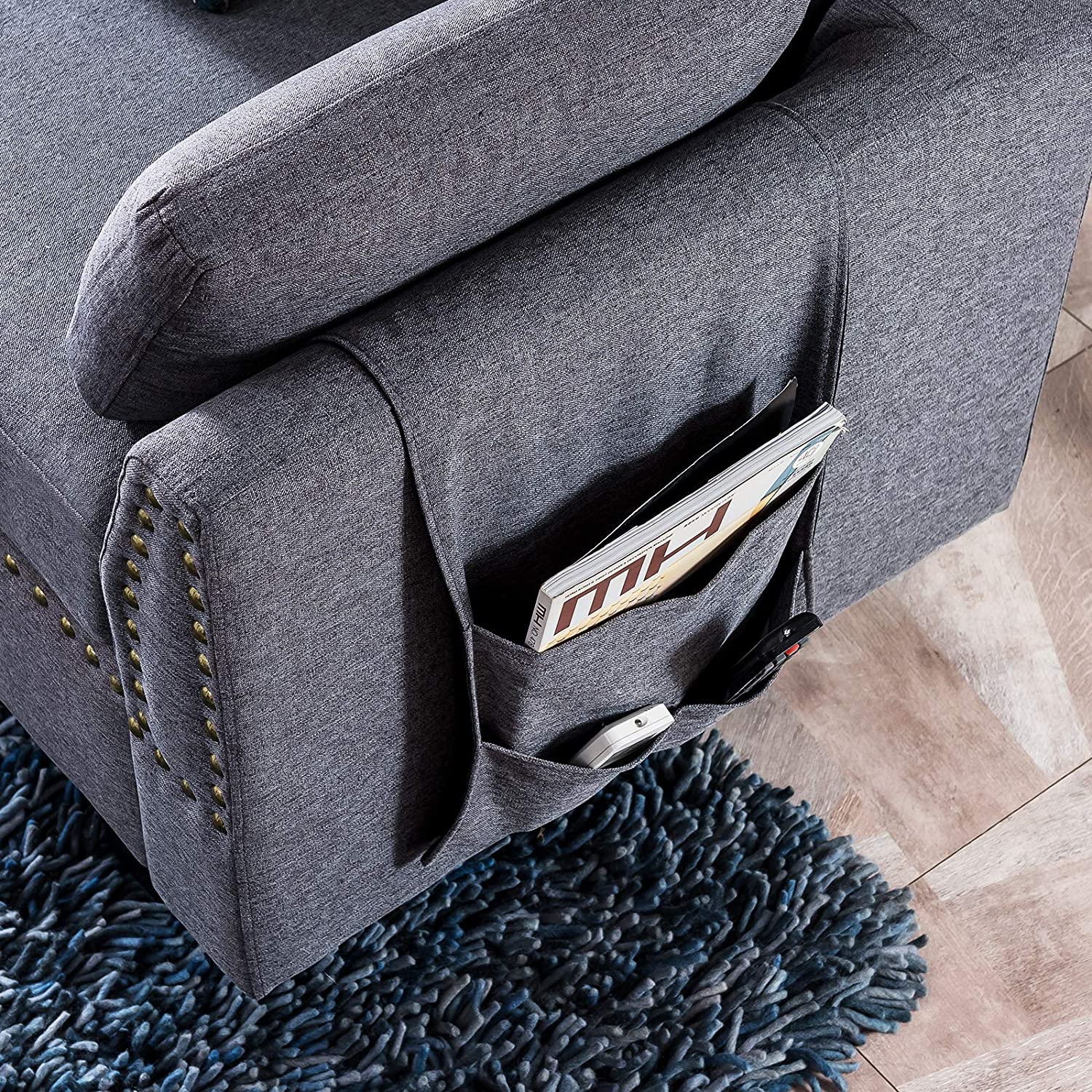 American Style home furniture fabric solid wood frame living room sofa sectional l shape capacity st