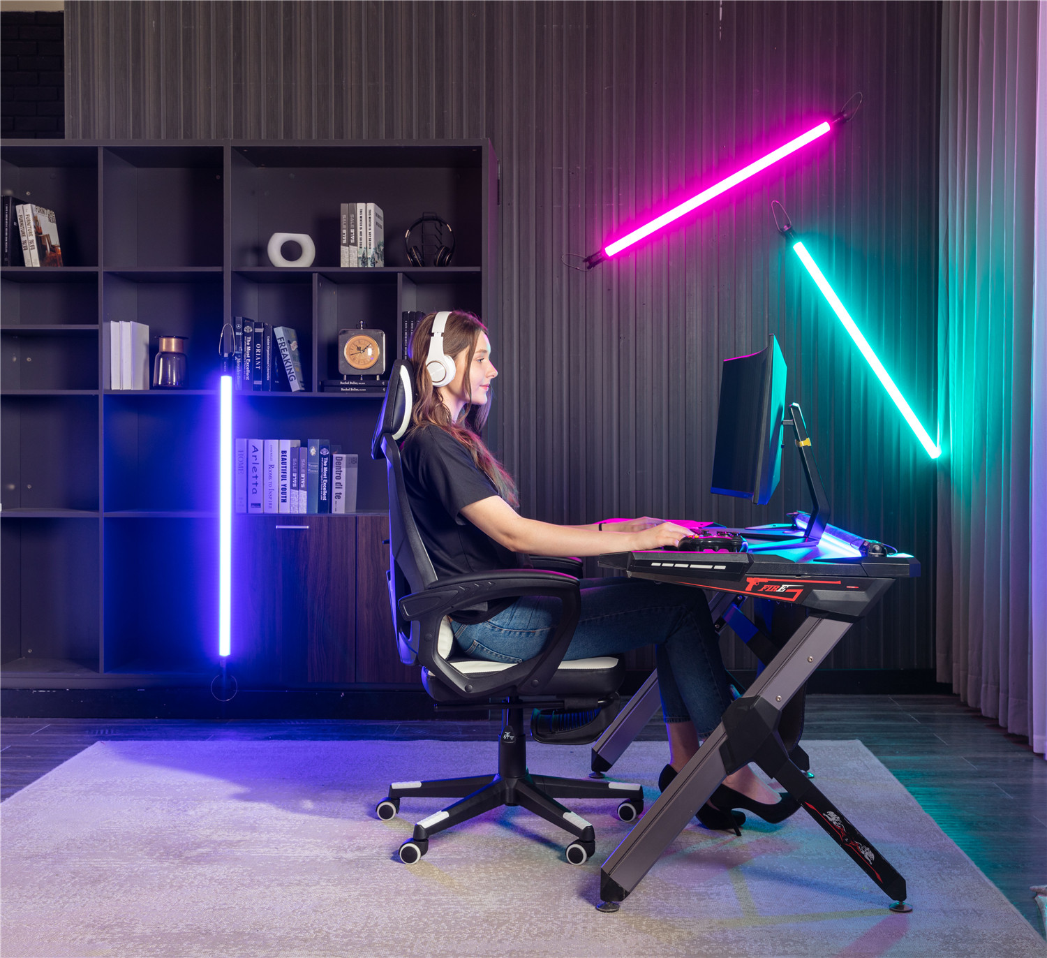 New Cool Mesh Gaming Chair Reclining Office Chair 